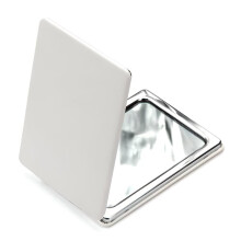 Portable Folding Makeup Mirror 8x6", PU Leather Travel Vanity with Stand, Adjustable Tabletop Mirror for Cosmetics – Assorted Colors
