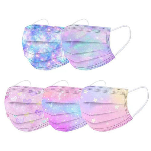 Μάσκα προσώπου, μάσκα σκόνης με σχέδιο Starry Gradient, κατάλληλη για παιδιά και 1