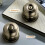 Bed/Bath Keyless Privacy Interior Door Knobs, Antique Brass Door Knobs 3 Pack 4