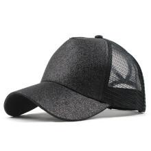 Gorras de béisbol para hombre y mujer, gorra de camionero moderna con purpurina, gorra lisa con visera, gorra de tenis para exteriores y para el sol.