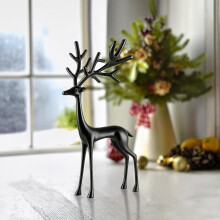 Statue de cerf en métal, décoration de Noël pour la maison