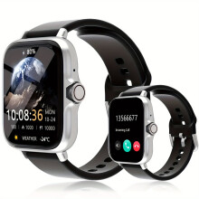 Unisex 1.83'' HD Touch Smartwatch - HD Voice Call, Multi-Sport Modes, Voice Assistant, for iOS & Android, Ideal Holiday Gift