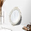 LONGWIN vintage oval wall mirror white 10 x 14.5 inch 5