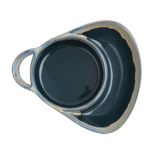 Anti-Soggy Chip & Dip Bowl, Divided Stoneware Soup & Side Bowl Set – Compatible with Cereal, Soup, Sandwiches