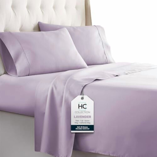 Σετ σεντονιών πλήρους μεγέθους, Hotel Luxury1800Series Brushed Microfiber, 4 τεμάχια εξαιρετικά