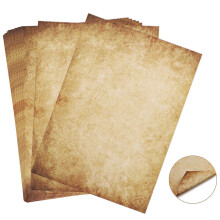 Vintage Antique Loose Leaf Paper – 100 Sheets A4, Heavyweight, for Wedding, Anniversary, Certificates, Menus & Crafts – Compatible with