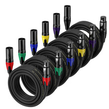 Professional XLR Male to Female Microphone Audio Extension Cable Cord for KTV Sound & Speaker (Multiple Lengths Available)