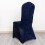 BalsaCircle Navy Blue Εφαρμοστό Κάλυμμα Καρέκλας Δεξιώσεων από Σπάντεξ με Θρυμματισμένο 5