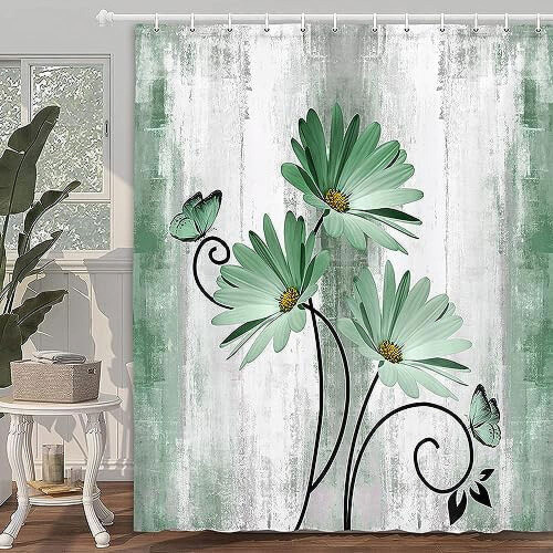 Polyester bruseforhæng med kroge 70x70 tommer 1