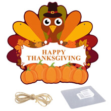 Thanksgiving Themed Hanging Sign Wall Decoration for Living Room Ornament Home