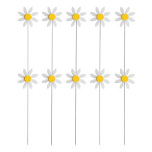 10Pcs Acrylic Happy Birthday Cake Topper Party Wedding Cakes Flags Decoration Accessories White B