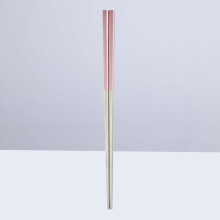 1 Pair Pink Silver Square Chopsticks Metal For present Any Occasion