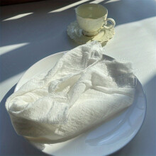 12pcs Cotton Napkins – Raw Bamboo Cotton Cheese Cloth, Wedding & Event Decoration, Thanksgiving Gauze Towels