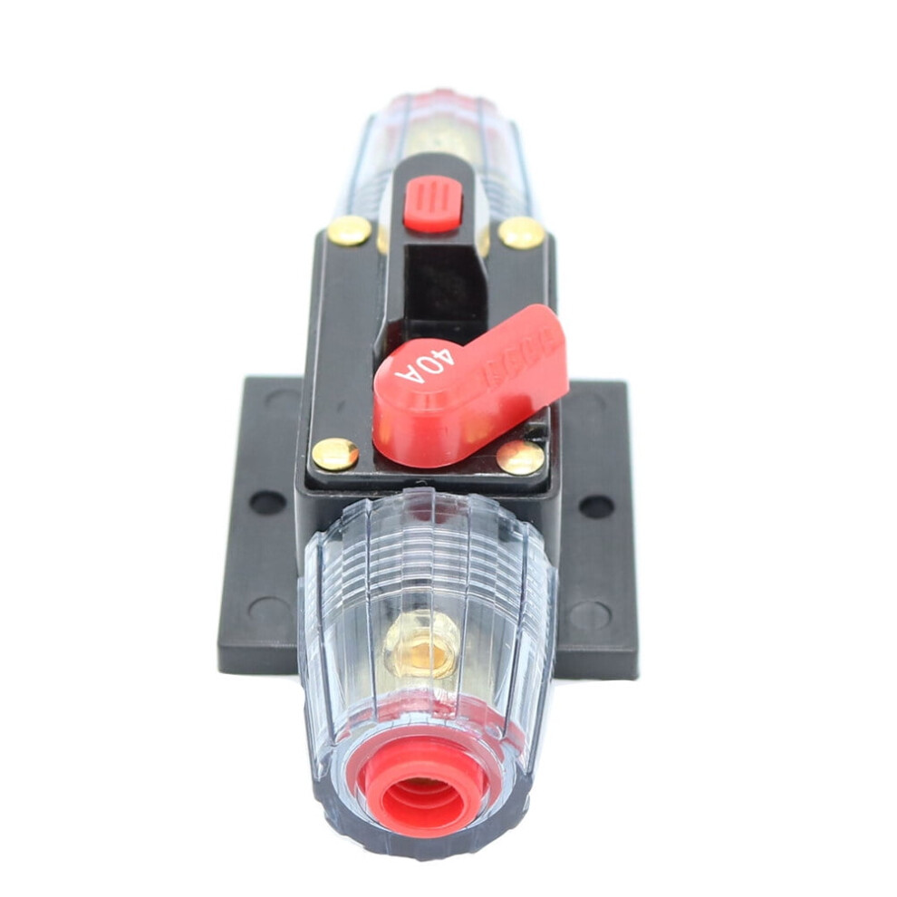 Tineasur Automatic Reset Car Circuit Breaker 40A 12V-32V With Test Button Multi 9180479219200
