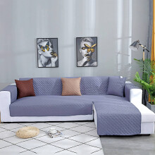 AUQ L-muotoinen sohvanpäällinen harmaa 53x190cm