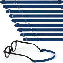 9-Pcs Kids Glasses Strap with Snap Button, Adjustable & Nonslip – Compatible with Kids Eyewear, Sunglasses, Sports Lanyard