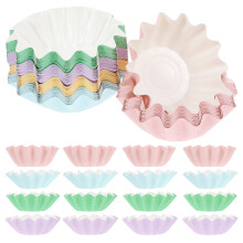 150 Pcs Candle Wax Tray Paper Cups Liners for Melts Scented Round Coaster Holder Decorative Candles