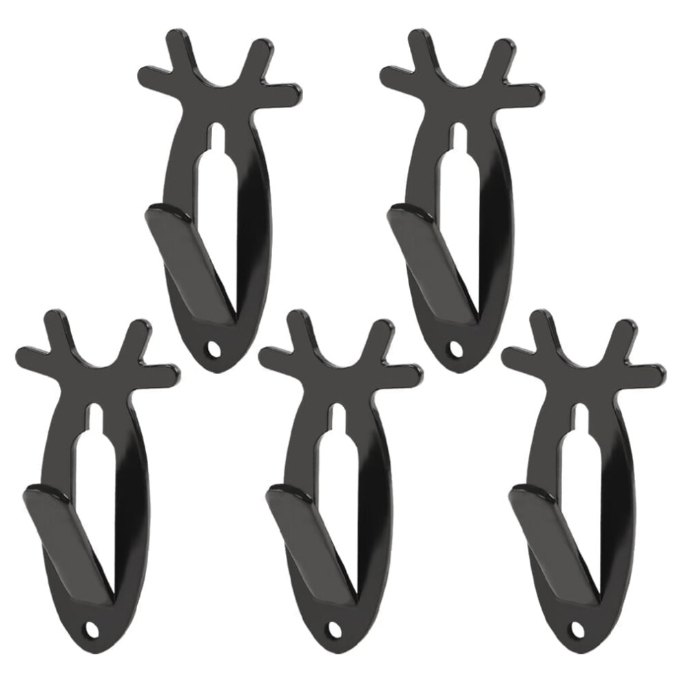 Pit66 5Pcs European Mount Skull Wall Hanger Hook Deer Antelope Antler Style- 20Lb 9180479222309