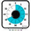 60-Min Visual Countdown Timer, 7.5" Oversize Classroom Timer for Kids & Adults, Durable Mechanical Kitchen Timer with Magnetic Back (Blue) 1
