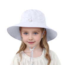 Kids Sun Hat Foldable Brim Outdoor Sun Protection Bucket Hat Adjustable Breathable Summer Beach Hat For Boys Girls 4-7 Years