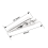 Cleme metalice tip crocodil, calitate premium, 35 mm 3