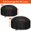 Round Fire Pit Cover 33-48 Inch Waterproof Dustproof 2