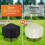 Round Fire Pit Cover 33-48 Inch Waterproof Dustproof 6