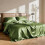Σετ σεντόνια Satin King – 4 τεμάχια σεντόνια Sage Silky με βαθιές τσέπες, πολυτελή μεταξωτή 2