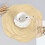 Rose Pattern Round Vinyl Placemat 15 Inch 4