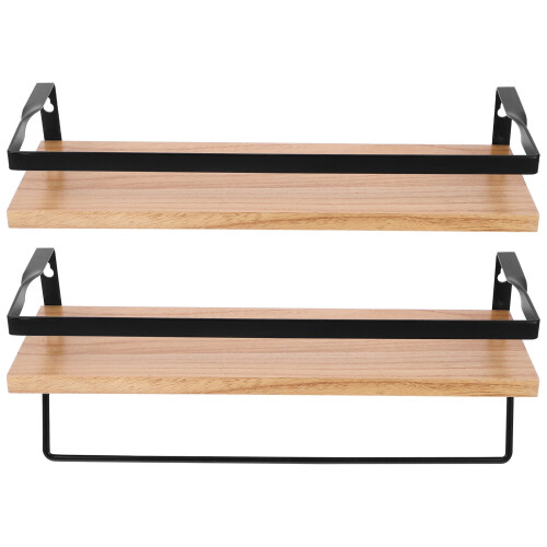 FRCOLOR Shower Shelves Wall-mounted Storage Rack Floating 2