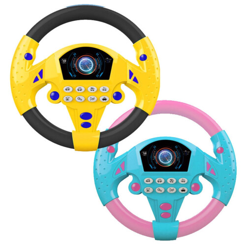 Volante de brinquedo infantil com luzes e sons. 2