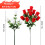 Silk Artificial Rose Bouquet 17 Inch 1 Piece 3