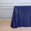 Toalha de mesa retangular azul marinho com lantejoulas, 90 x 156 polegadas 5