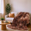 Plaid en flanelle de velours, microfibre polyester, 127 x 152 cm 5