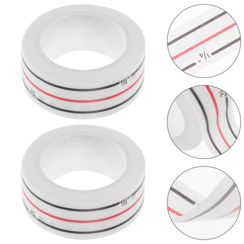 Masteelf Diagonal Seam Tape for Sewing Projects 2 Rolls White Paper Positioning Tool for Home 1