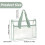 Borsa portadocumenti trasparente in PVC per libri e documenti scolastici. 3