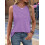 Canotta casual da donna ampia con scollo rotondo. 5