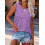 Canotta casual da donna ampia con scollo rotondo. 6
