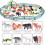 Realistiske plastik mini jungledyrfigurer 32 stk. 5