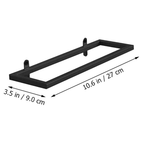 Väggmonterat vinflaskställ i järn, 2-pack 1