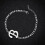Personalized Initial Bracelet in Silver Titanium Steel 3