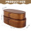 Japanese Wooden Bento Box – Double Layer, 1000ml, Oval 2