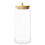 Glazen bewaarpot met bamboe deksel, 1250 ml 2