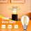 Bec Edison G45LED 4W E26 2700K Alb cald, pachet de 2 3