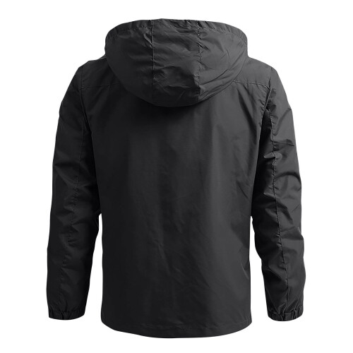 Ανδρικό Parka Loose Tactical Zip Up Αδιάβροχο Παλτό Αντιανεμικό Πεζοπορίας με Κουκούλα 2