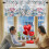 Red Valentine's Day Kitchen Curtain 18 x 54 in 2