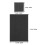 Dark Grey Graphite Felt Insulation 2 Sheets 3.9x3.9x0.2in 4