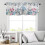 Red Valentine's Day Kitchen Curtain 18 x 54 in 4