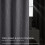 Grey Blackout Curtains with Silver Wave Dots Print, 52x45 5