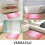 Baderomsteppe Rosa 122x61 cm mikrofiber med gummi 6